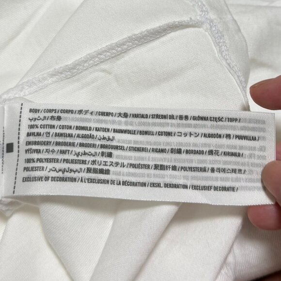 NWT Abercrombie & Fitch Short Sleeve Text Logo Skimming T-Shirt - Picture 6 of 6